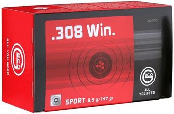 Picture of Geco Sport Match Rifle Ammo - 308 Win, 147gr, HP target, 50rds Box