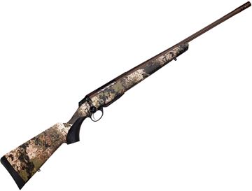 Picture of Tikka T3X Lite Veil Wideland Bolt Action Rifle - 270 Win, 22.4" Fluted Threaded w/Brake, Cerakote Midnight Bronze, Veil Wideland Camo Synthetic Stock, Standard Trigger, 3rds, No Sights