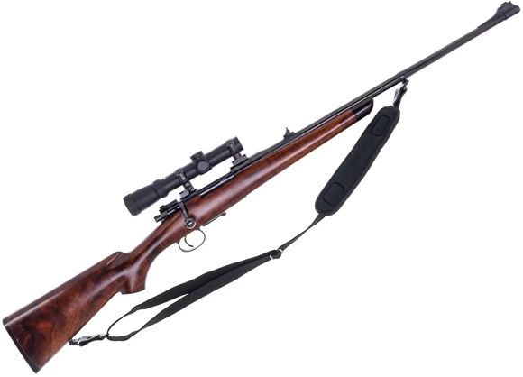 Picture of Used Mauser 96 Bolt Action, 9.3x62mm, 24'' Barrel w/Sights, Custom Walnut Stock, Steiner 1.5-5x20 Scope, Sling, Excellent Condition