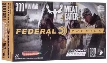 Picture of Federal Premium Vital-Shok Rifle Ammo - 300 Win Mag, 180Gr, Trophy Copper, 20rds Box