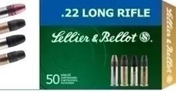 Picture of Sellier & Bellot Rimfire Ammo - 22 LR SB Standard, 22 LR, 40Gr, Lead, Standard Velocity, 50rds Box, 1066fps (325m/s)