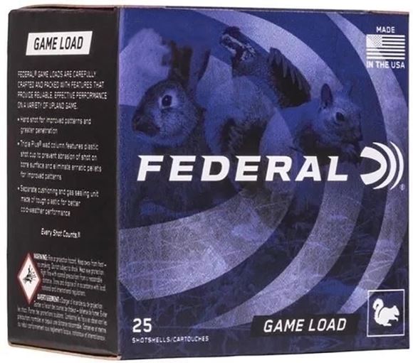 Federal Game-Shok Upland Game Load Shotgun Ammo - 16Ga, 2-3/4", 2-1/2DE, 1oz, #6, 25rds Box, 1165fps