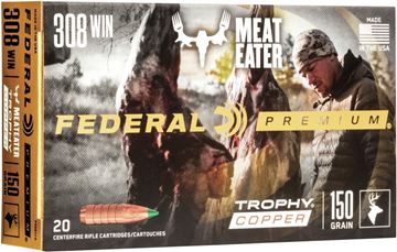 Picture of Federal Premium Vital-Shok Rifle Ammo - 308 Win, 150Gr, Trophy Copper, 20rds Box