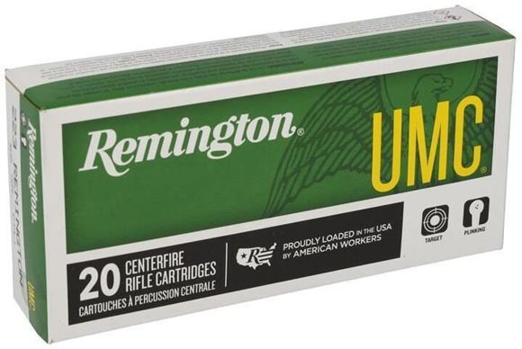 Picture of Remington UMC Rifle Ammo - 223 Rem, 55Gr, MC, 20rds Box