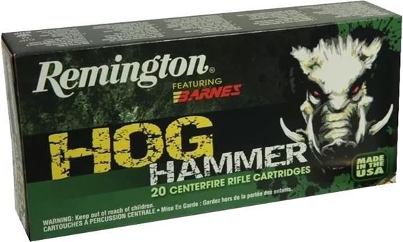 Picture of Remington Hog Hammer Rifle Ammo - 300 AAC Blackout, 130Gr, Barnes TSX, 20rds Box, 2075fps
