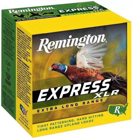 Picture of Remington Express XLR Extra Long Range Game Loads Shotgun Ammo - 16Ga, 2-3/4", 1 1/8 oz, #7.5, 25rds Box, 1295fps