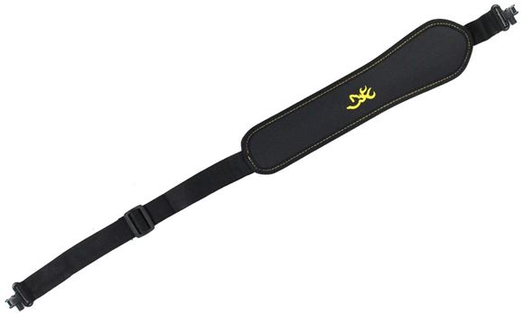 Picture of Browning Rifle Slings - Timber, Black, Adjustable 28" - 40",Thumb Loop, Rubberized Foam Non Slip Shoulder Pad