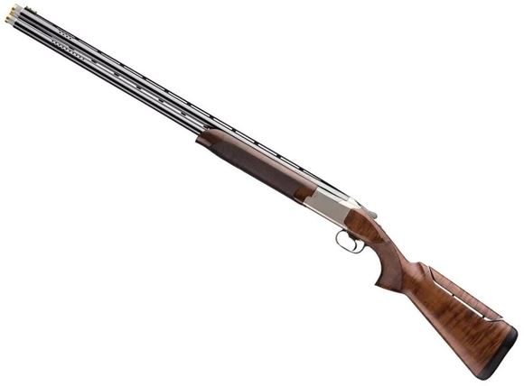 Picture of Browning Citori 725 Sporting Left-Hand Over/Under Shotgun - 12Ga, 3", 30", Vented Rib, Ported, Polished Blued, Grade III/IV Gloss Oil Black Walnut Stock, Silver Nitride Receiver,  HiViz Pro-Comp Front Sight, Adjustable Comb, Invector DS Ext. (F,IM,M,IC,S