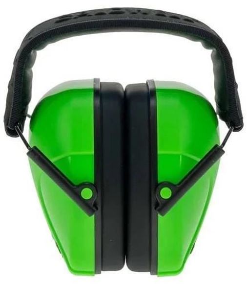 Picture of Caldwell Shooting Supplies Hearing & Eye Protection - Youth Earmuffs, 24dB NRR, Lightweight & Padded Protection, Low Profile Design, Neon Green