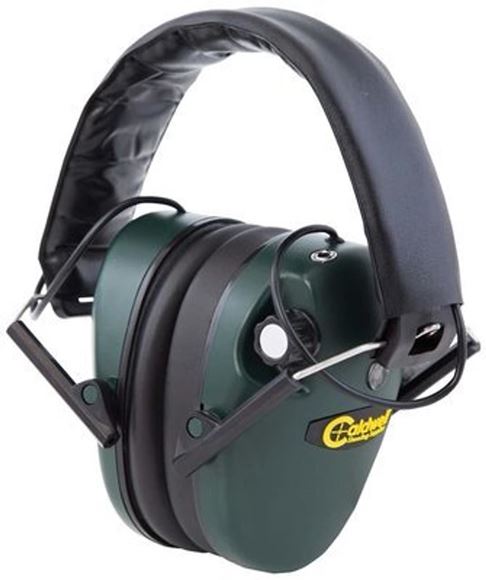 Picture of Caldwell Shooting Supplies Hearing & Eye Protection - E-Max Low Profile Electronic Hearing Protection, 23 NRR, (2xAAA)