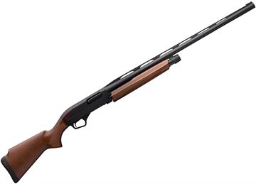 Picture of Winchester SXP Trap Compact Pump Action Shotgun - 20Ga, 3", 28", Vented Rib, Chrome Plated Chamber & Bore, Matte, Matte Black Aluminum Alloy Receiver, Satin Grade I Hardwood Stock w/Monte Carlo Comb, 13" LOP, White Mid Bead Front & Ivory Mid Bead Sights,