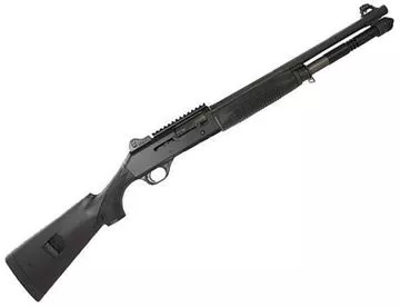 Picture of Benelli M4 Tactical Semi-Auto Shotgun - 12Ga, 3", 18-1/2", Matte Black Anodised Receiver, Black Synthetic Stock, 5rds, Ghost Ring Sights, MobilChoke(M)