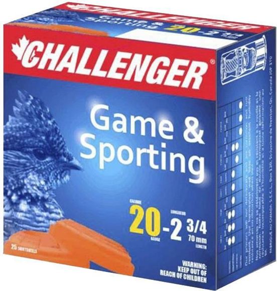 Picture of Challenger Game & Target Loads Shotgun Ammo - Magnum 20Ga, 2-3/4", 1 oz, #6, 25rds Box