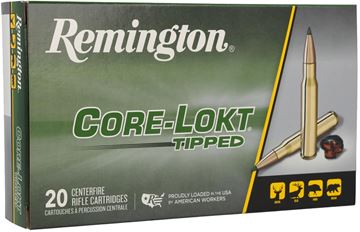 Picture of Remington Core-Lokt Tipped Centerfire Rifle Ammo - 308 Win, 150Gr, Core-Lokt Tipped, 20rds Box