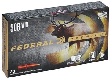 Picture of Federal Premium Vital-Shok Rifle Ammo - 308 Win, 150Gr, Nosler Partition, 20rds Box