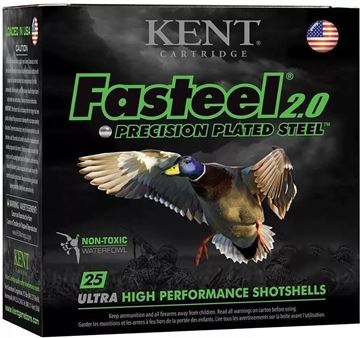 Picture of Kent Fasteel Precision 2.0 Steel Waterfowl Shotgun Ammo - 12Ga, 3", 1-1/8oz, #4, 250rds Case, 1560fps