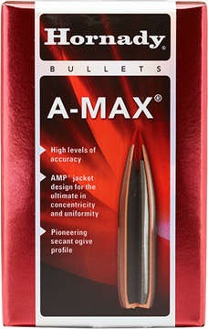 Picture of Hornady Rifle Bullets, A-MAX - 30 Caliber (.308"), 168Gr, A-MAX, 100ct Box