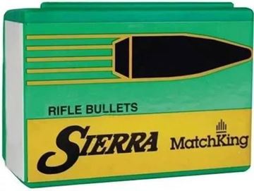 Picture of Sierra Rifle Bullets, MatchKing - 30 Caliber (.308"), 220Gr, HPBT Match, 100ct Box