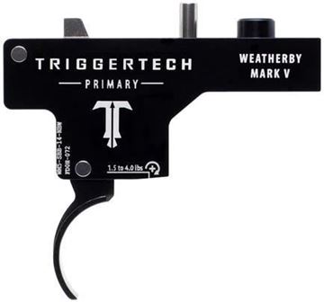 Picture of Trigger Tech, Weatherby Mark V Trigger - Special, Frictionless Trigger, PVD Black Curved, Single Stage Primary, 1-3.5lbs