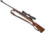 Picture of Used Winchester Model 70 Pre 64 Bolt Action, 30-06 Sprg, 24'' Barrel, Glass Bedded Walnut Stock, (1948 Production) Tasco 3-9x40 Scope, Some Bluing Wear on Barrel, Leather Sling, Good Condition