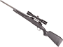 Picture of Savage Arms Model 110 Apex Hunter XP Bolt Action Rifle - 6.5 PRC, 24", Matte Stainless, Black Synthetic Stock, Adjustable LOP, 2rds, With Vortex Crossfire II 3-9x40mm Scope, AccuTrigger