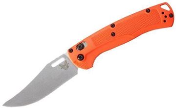 Picture of Benchmade Knife Company, Knives - Taggedout, 3.5" CPM-154 Blade, Orange G10 Handle, Clip-point, Lanyard Hole, Weight: 2.1oz (59.5g)