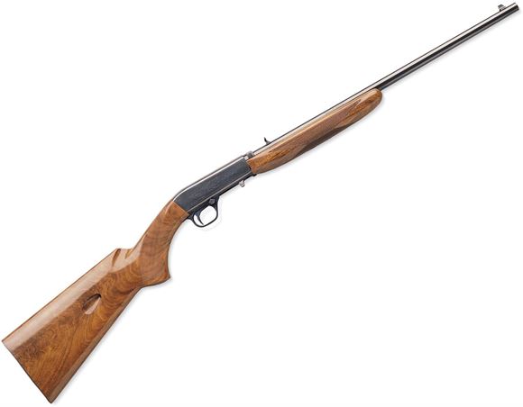 Picture of Browning Semi-Auto 22 (SA-22) Grade I Rimfire Semi-Auto Rifle - 22 LR, 19-3/8", Light Sporter Contour, Polished Blued, Gloss Grade I Black American Walnut Stock, 10rds, Brass Bead Front & Adjustable Folding Rear Sights