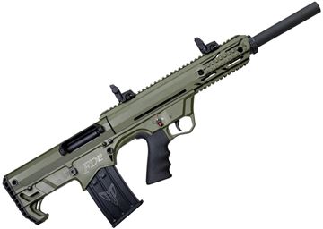 Picture of Canuck FD12 Bullpup Semi-Auto Shotgun - 12ga, 3", 20" Chrome Lined, Olive Drab Synthetic Stock, Ambidextrous Charging Handle, Fire Selector, 2x5rds, 1x2rds, Flip-up Sights, Forward Grip, Mobil Choke Flush (C,M,F)