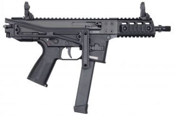 Picture of Brugger & Thomet (B&T) GHM9-G Semi Auto Rifle - 9mm Luger, 6.9" Barrel, Threaded Muzzle, Foldable Stock, Hard Case, 10rds Glock Magazine