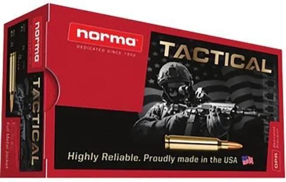 Picture of Norma Tactical Ammo - 308 Win, 147gr, FMJ, 50rds Box