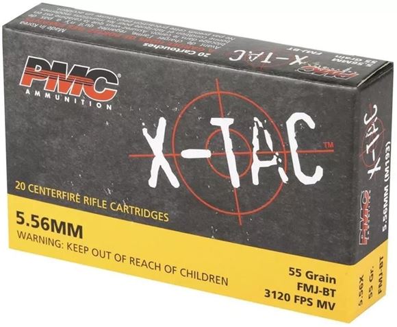 Picture of PMC X-TAC  Rifle Ammo - 5.56 NATO, 55Gr, FMJ-BT, 1000rds Case