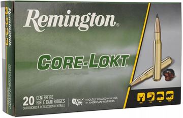 Picture of Remington Core-Lokt Centerfire Rifle Ammo - 25-06 Rem, 120Gr, Core-Lokt, PSP, 20rds Box