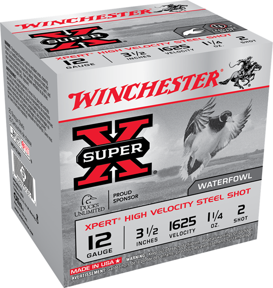 Picture of Winchester WEX12LM2 Super-X Xpert Shotshell 12 GA, 3-1/2 in, No. 2 1-1/4oz, 1625 fps, 25 Rnd per Box