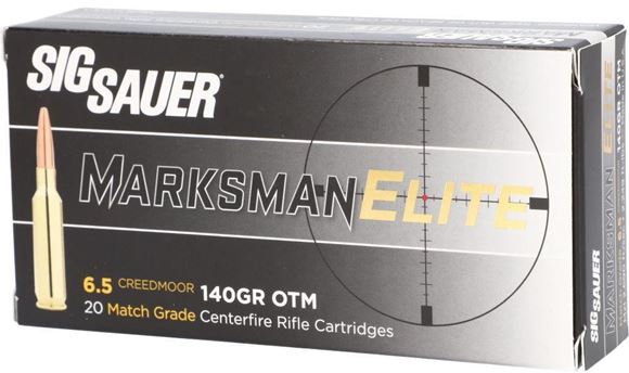 Picture of Sig Sauer Elite Performance Rifle Ammo - 6.5 Creedmoor, 140Gr, OTM, 200rds Case
