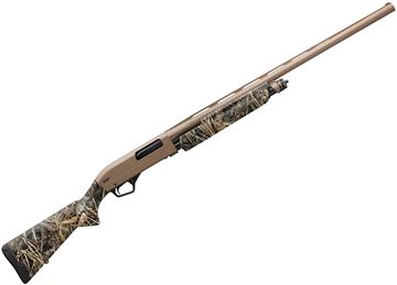 Picture of Winchester SXP Hybrid Hunter Realtree Max-7 Pump Action Shotgun - 12Ga, 3", 28", Vented Rib, Permacote FDE, Aluminum Alloy Receiver, Realtree Max-7 Camo Composite Stock, 4rds, TruGlo Fiber Optic Front Sight, Invector-Plus Flush (F,M,IC)