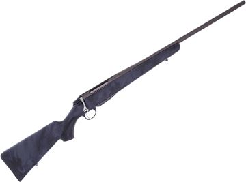 Picture of Tikka T3X Lite Polyfade Bolt Action Rifle -  270 Win, 22.4" Fluted, Cerakote Gray, Polyfade Hexagon Black Rock Camo Synthetic Stock, Standard Trigger, 3rds, No Sights