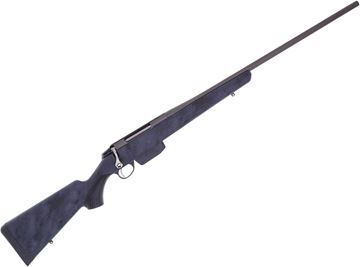 Picture of Tikka T3X Lite Polyfade Bolt Action Rifle -  6.5 PRC, 24.3", Fluted, Cerakote Gray, Polyfade Hexagon Black Rock Camo Synthetic Stock, Standard Trigger, 3rds, No Sights