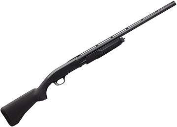 Picture of Browning BPS Field Composite Pump Action Shotgun - 12Ga, 3", 26", Satin Blued, Matte Black Synthetic, 4rds, Invector-Plus Flush (F,M,IC)