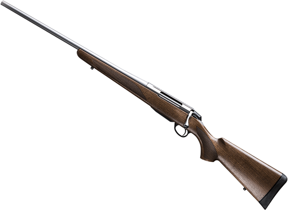 Picture of Tikka T3X Hunter Left Hand Bolt Action Rifle - 300 Win Mag, 24.5", Cold Hammer Forged Barrel, Stainless Steel, Matte Oiled Walnut Stock, 3rds.