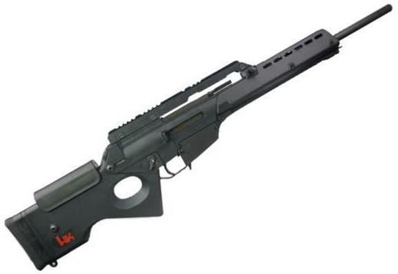 Picture of Heckler & Koch (H&K) SL8-4 Semi-Auto Target Rifle - 223 Rem, 20" (510mm), Black, Polymer, 5rds, Short Picatinny Rail, European Version