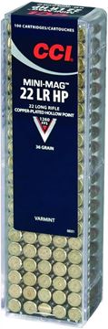 Picture of CCI Varmint Rimfire Ammo - Mini-Mag HP
