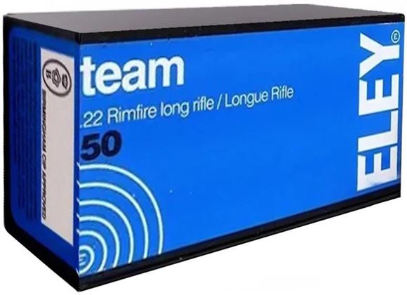 Picture of ELEY Rimfire Ammo - Team, 22 LR, 40Gr, Lead Round Nose, 50rds Box
