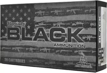 Picture of Hornady 82246 BLACK Rifle Ammo 450 BUSHMASTER 250 Gr FTX, 20 Rnd