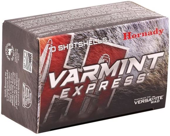 Picture of Hornady Varmint Express Shotgun Ammo - 12ga, 2-3/4", 4B, 24 Pellets, 1-1/4", 1350fps, 10rds Box