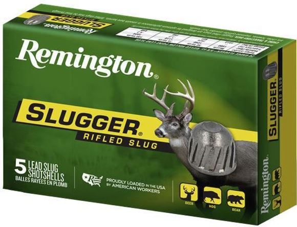 Picture of Remington Slugs, Slugger Rifled Slugs Loads Shotgun Ammo - 20Ga, 2-3/4", 2-3/4 DE, 5/8oz, RS, 250rds Case, 1580fps