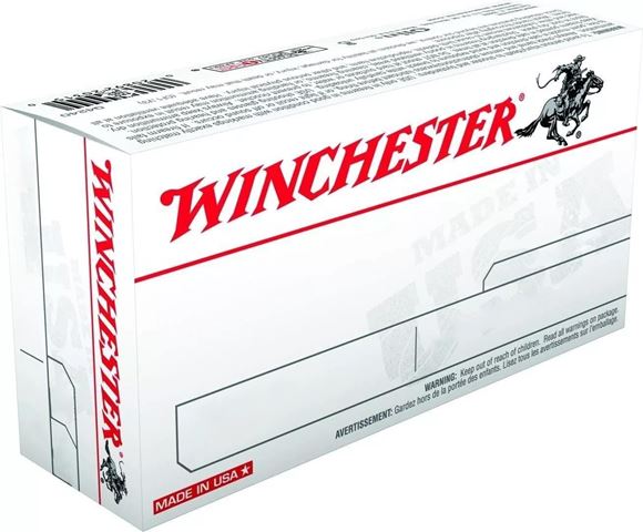 Winchester "USA" Handgun Ammo - 45 Colt, 250Gr, Lead Flat Nose, 50rds Box