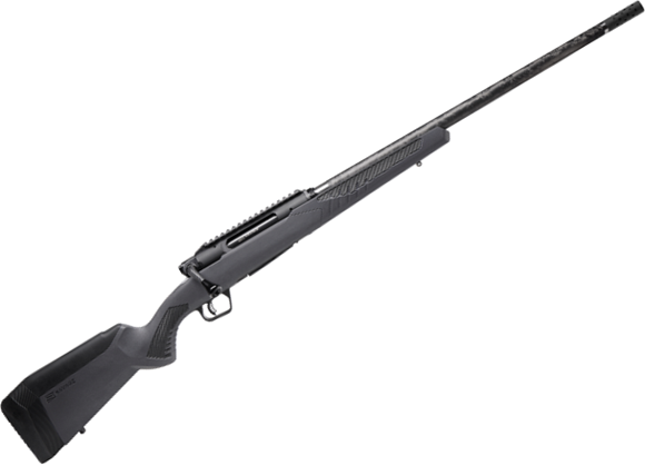 Picture of Savage Arms Impulse Mountain Hunter Straight Pull Bolt Action Rifle - 308 Win, 22" PROOF Carbon Fiber Barrel, Threaded 5/8-24", Black, Gray AccuStock w/ AccuFit Adj. LOP & Comb, Integral Picatinny Rail, Accutrigger, 4rds