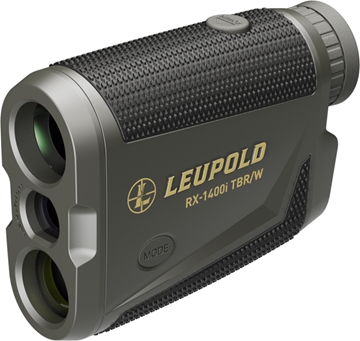 Picture of Leupold Optics - RX-1400i TBR/W Gen2 Laser Rangefinder, 5x, 1400 Yards, CR2, Black/Grey, 3 Reticle Options, Red Display Coloreupold Optics - RX-1400i TBR/W Laser Rangefinder, 5x, 1400 Yards, CR2, Black/Grey, 3 Reticle Options, Red Display Color