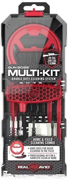 Picture of Real Avid Gunsmithing & Cleaning Products - Gun Boss Multi-Kit Double Duty Cleaning System, 223 Cal / 5.56mm