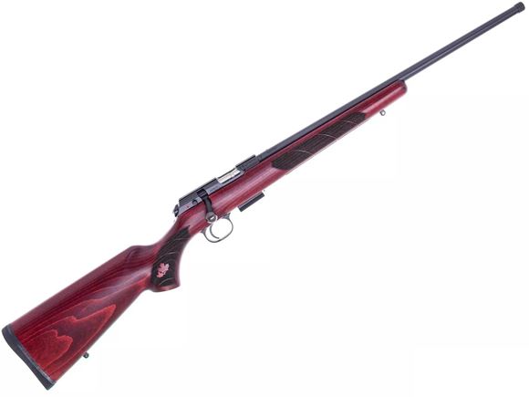 Picture of CZ 457 Canadian Bolt-Action Rifle - 22 LR, 20", Cold Hammer Forged, Red Canadian Edition Walnut Stock, Detachable Mag, Adjustable Trigger, 1/2x20 Threaded, 5rds